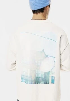 PULL & BEAR BOXY FIT - Felpa - White -Pull & Bear 516f8794e2fb405d8368a524f537c95f