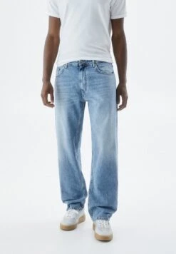 PULL & BEAR Wide Leg - Jeans A Sigaretta - Blue