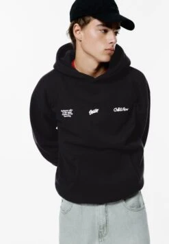 PULL & BEAR STWD STRAWBERRY - Felpa - Black -Pull & Bear 5444ccc0b0bd4fdc8d55a1a83d6feaee