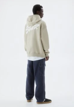 PULL & BEAR Logo - Felpa Con Cappuccio - Beige 12 PULL & BEAR Logo - Felpa Con Cappuccio - Beige -Pull & Bear 55160eba24d243d28bb3d1682841dd3c