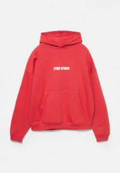 PULL & BEAR STWD STUDIO - Felpa Con Cappuccio - Red -Pull & Bear 5557b507fc6648f48fe332027a4f6ec5