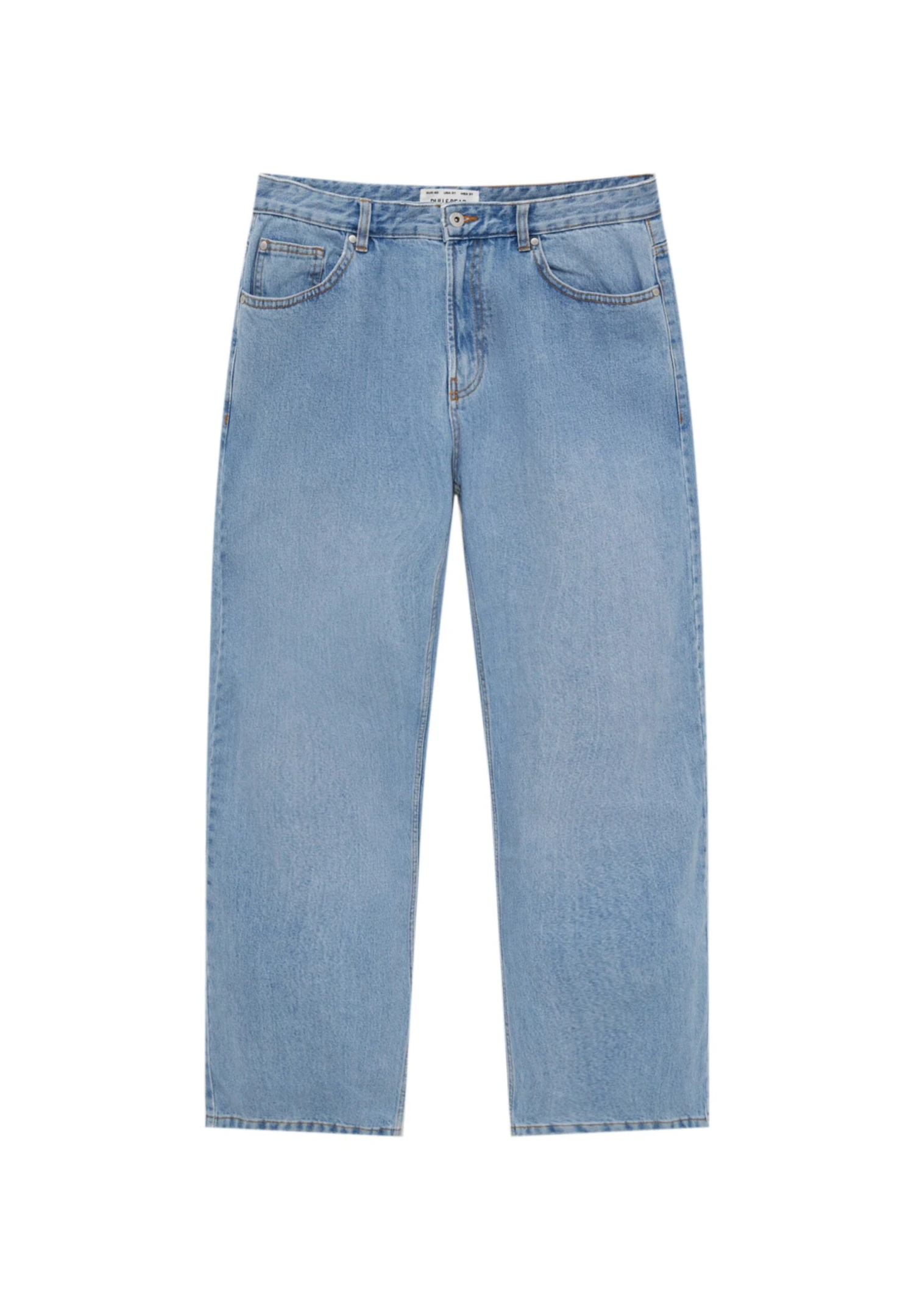 PULL & BEAR WideJeans BaggyStone Blue Denim Uomo Jeans PUC22G0LK-K11 6 PULL & BEAR WideJeans BaggyStone Blue Denim Uomo Jeans PUC22G0LK-K11 - immagine 6