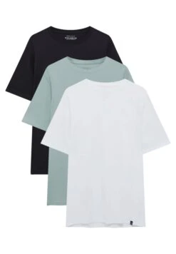 PULL & BEAR Pack Of 3 - T-Shirt Basic - Turquoise -Pull & Bear 5854b5ca167349c0a5dc901dbaaf4df2