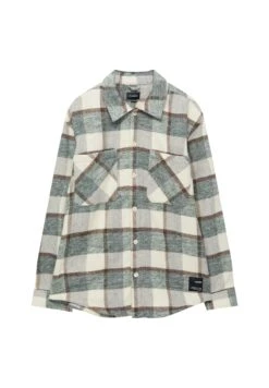 PULL & BEAR Long Sleeve Checked CamiciaLight Green Uomo Camicie PUC22D0KJ-M11 -Pull & Bear 59767d1e110849fe9a5c3fbc4e512efa