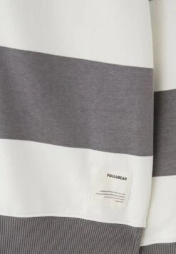 PULL & BEAR Basic Round Neck StripedFelpaGrey Uomo Maglieria E Felpe PUC22S0R7-C11 -Pull & Bear 59ca0115d39742b1945eb26fc58dff78