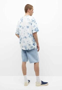 PULL & BEAR Tie-Dye - T-Shirt Con Stampa - Blue -Pull & Bear 5d31243e7ccd4b39b53efe75a6f89663