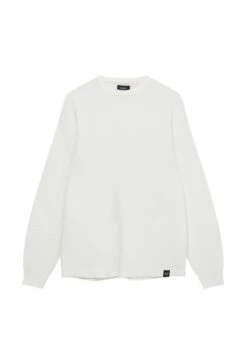 PULL & BEAR Waffle-With Embroiderd LabelMaglioneWhite Uomo Maglieria PUC22Q099-A11 -Pull & Bear 5e4824c8ab7741859be04963e2c7a884