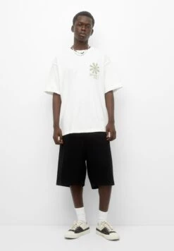 PULL & BEAR Short Sleeve With T-Shirt Con StampaWhite Uomo T-shirt E Polo PUC22O1OS-A11