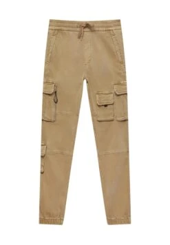PULL & BEAR With Multiple Pockets - Pantaloni Sportivi - Ochre -Pull & Bear 5e6af0eeee4f4a75a46d875906703b11