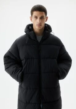 PULL & BEAR Basic Cappotto InvernaleMottled Black Uomo Cappotti PUC22T0PC-Q11 -Pull & Bear 5e9522fb22074ef19f320e65dabd31da