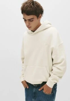 PULL & BEAR STWD PATCH - Felpa Con Cappuccio - Sand -Pull & Bear 5ee76ce35a27478b94db5167e99d7556