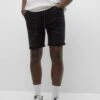 PULL & BEAR Ripped BermudaShorts Di JeansBlack Uomo Bermuda PUC22F0C0-Q11