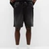 PULL & BEAR Bermuda Trunk - Shorts Di Jeans - Black