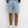 PULL & BEAR Faded BermudaShorts Di JeansStone/Blue/Denim Uomo Bermuda PUC22F0CG-K12
