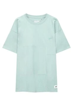 PULL & BEAR Stwd Short Sleeve Cut-Out T-Shirt BasicGreen Uomo T-shirt E Polo PUC22O1OB-M11 -Pull & Bear 650364b2765a4f208a03508cd5b415f1