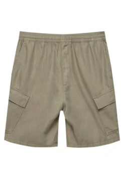 PULL & BEAR Rustic Bermuda- Shorts - Khaki 12 PULL & BEAR Rustic Bermuda- Shorts - Khaki -Pull & Bear 656621aeb4674834a38842e3e9d5aa5b