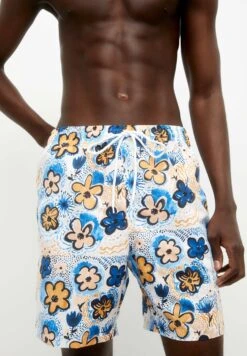 PULL & BEAR Floral PrintShorts Da MareWhite Uomo Moda Mare PUC82H03I-A11
