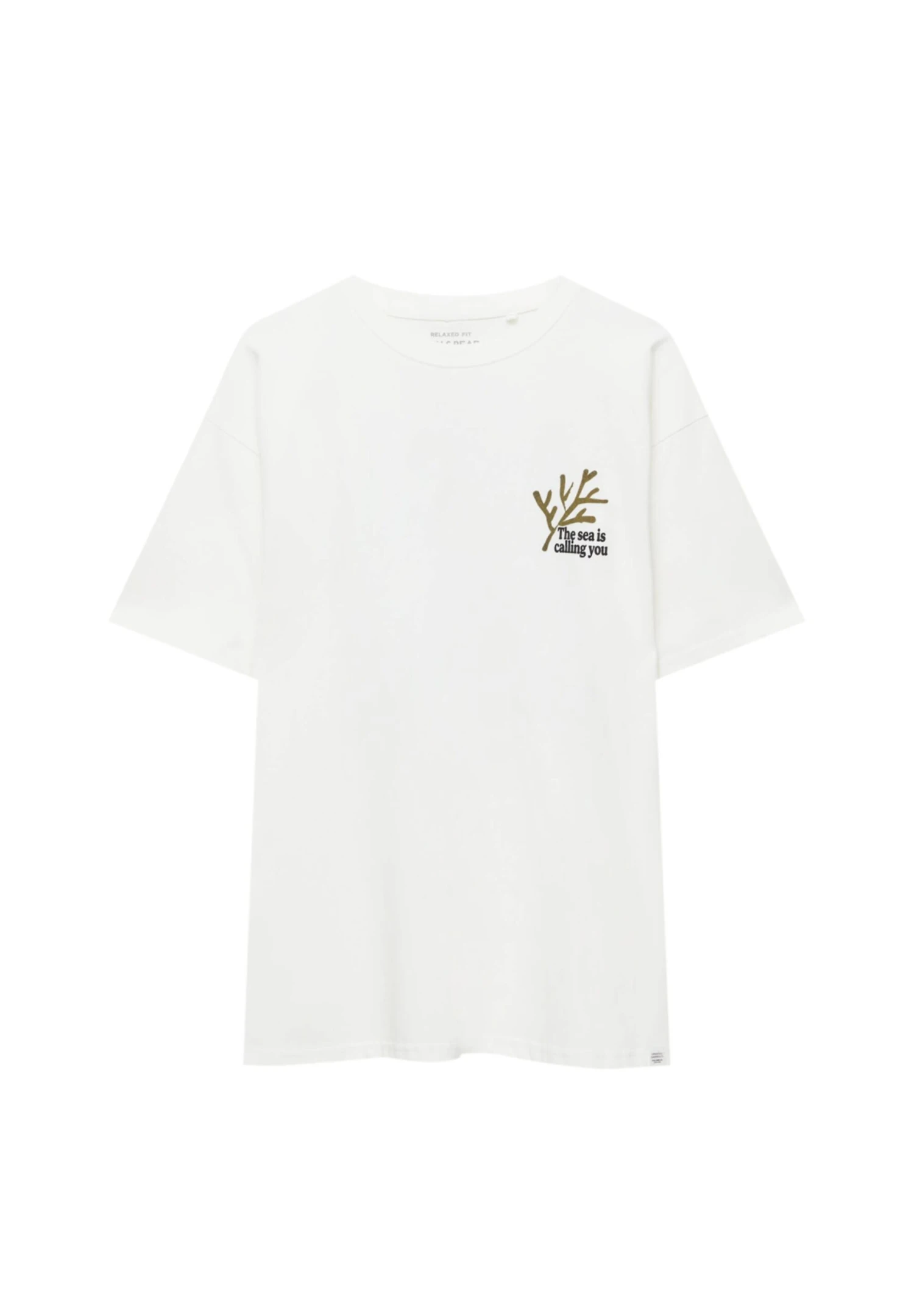 PULL & BEAR The Sea Is Calling YouT-Shirt Con StampaWhite Uomo T-shirt E Polo PUC22O1NG-A11 6 PULL & BEAR The Sea Is Calling YouT-Shirt Con StampaWhite Uomo T-shirt E Polo PUC22O1NG-A11 - immagine 6