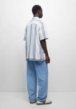 PULL & BEAR Rustic - Camicia - Blue -Pull & Bear 666e3505687540a3b5a829ccf543c17f