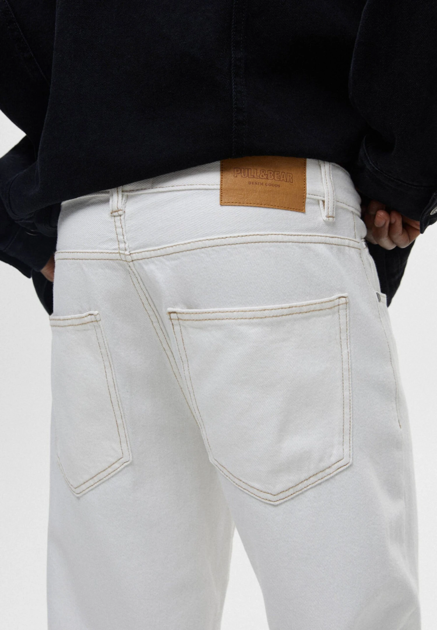 PULL & BEAR Wide - Jeans Baggy - White 5 PULL & BEAR Wide - Jeans Baggy - White - immagine 5