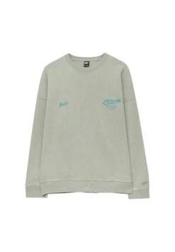 PULL & BEAR Green Garment-DyeFelpaGreen Uomo Maglieria E Felpe PUC22S0QZ-M11 -Pull & Bear 6744145547f744daa9d962a373ea93d3