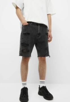 PULL & BEAR Bermuda - Shorts Di Jeans - Dark Grey