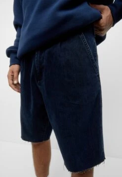 PULL & BEAR Wide-Leg With DartsBermuda Shorts Di JeansDark Blue Uomo Jeans PUC22F0DE-K12 -Pull & Bear 67ff6f494e7e4a1c8377cfceaeaa94ca