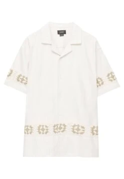 PULL & BEAR Short Sleeve Crochet- Camicia - White -Pull & Bear 6862e59e617b4b49ab101ce2204abae8