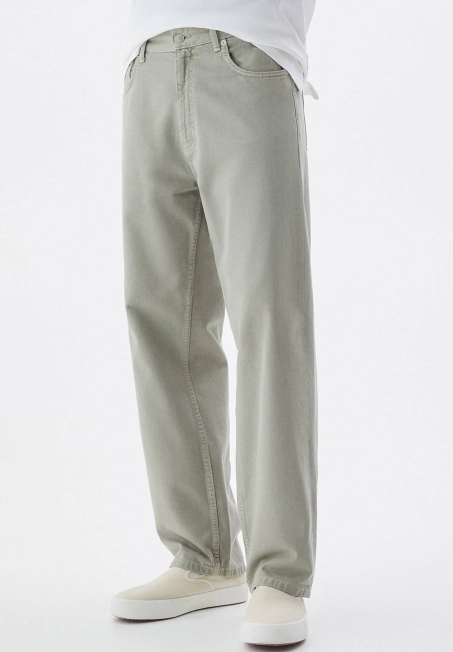 PULL & BEAR Baggy - Jeans A Sigaretta - Dark Green 1 PULL & BEAR Baggy - Jeans A Sigaretta - Dark Green