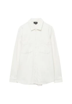PULL & BEAR Long Sleeve CamiciaWhite Uomo Camicie PUC22D0KI-A11 -Pull & Bear 69621b0d39854338b99b12f6ce6810cf