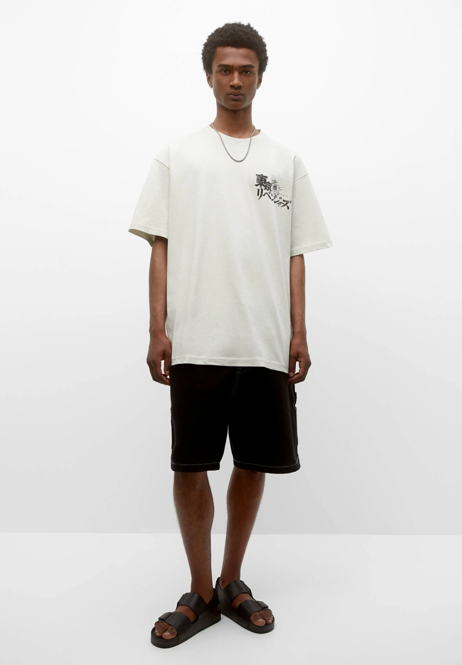 PULL & BEAR Tokyo Revengers SloganT-Shirt Con StampaWhite Uomo T-shirt E Polo PUC22O1N1-A11 2 PULL & BEAR Tokyo Revengers SloganT-Shirt Con StampaWhite Uomo T-shirt E Polo PUC22O1N1-A11 - immagine 2