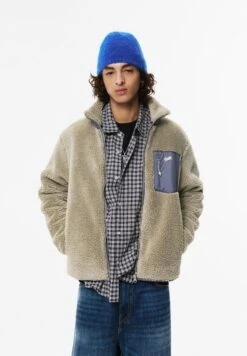 PULL & BEAR Giacca In Pile - Beige