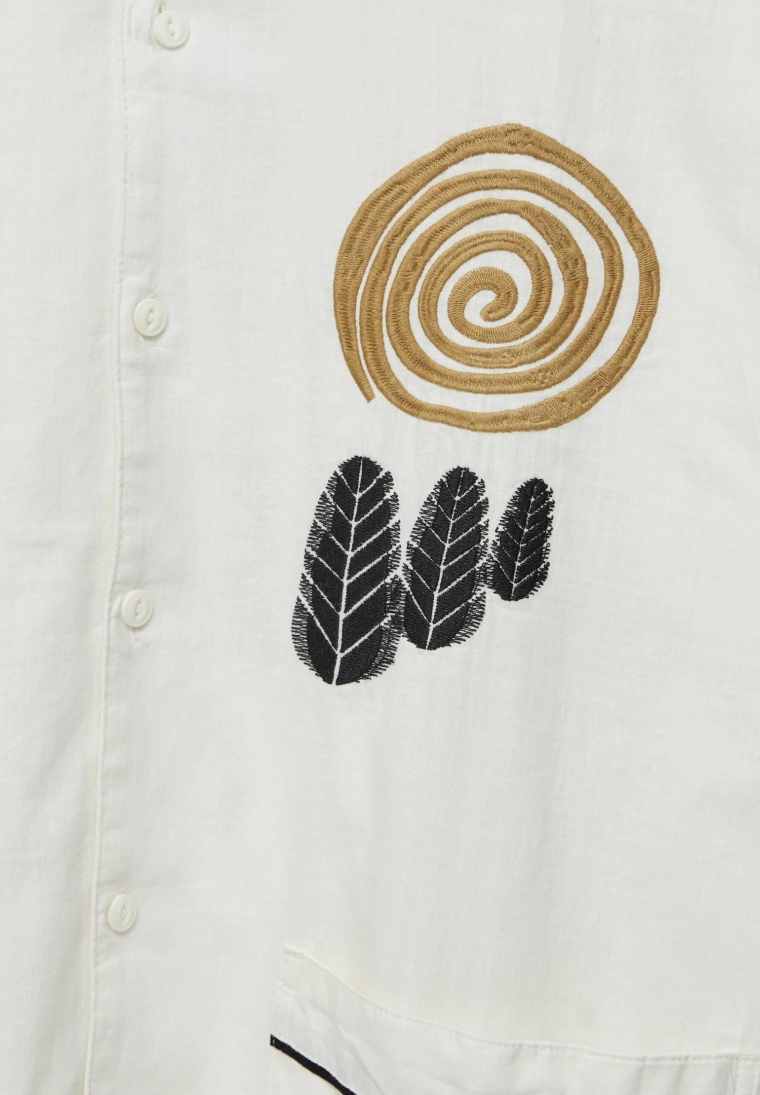 PULL & BEAR Embroidered Short SleeveCamiciaWhite Uomo Camicie PUC82N000-A11 7 PULL & BEAR Embroidered Short SleeveCamiciaWhite Uomo Camicie PUC82N000-A11 - immagine 7