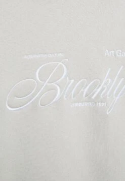 PULL & BEAR BROOKLYN - Felpa Con Cappuccio - Light Grey -Pull & Bear 6b191e7d1d7043f8a74b77dd955d44db