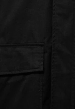 PULL & BEAR Rubberised - Parka - Black -Pull & Bear 6dfe9a58fbc74ac299206e9bec318ec1