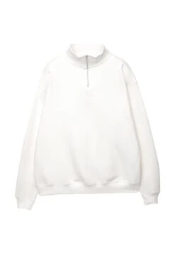 PULL & BEAR BASIC QUARTER-ZIP - Felpa - Blue Grey -Pull & Bear 6f76e53f6f93433e9d513386abb8f6d0 3