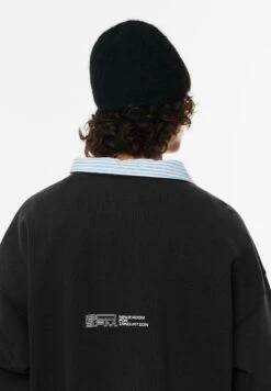 PULL & BEAR Felpa - Dark Grey -Pull & Bear 70e0c8c5f5ad4475a3548e52e7a4ba29