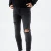 PULL & BEAR Ripped Jeans A SigarettaBlack Uomo Jeans PUC22G0PH-Q12
