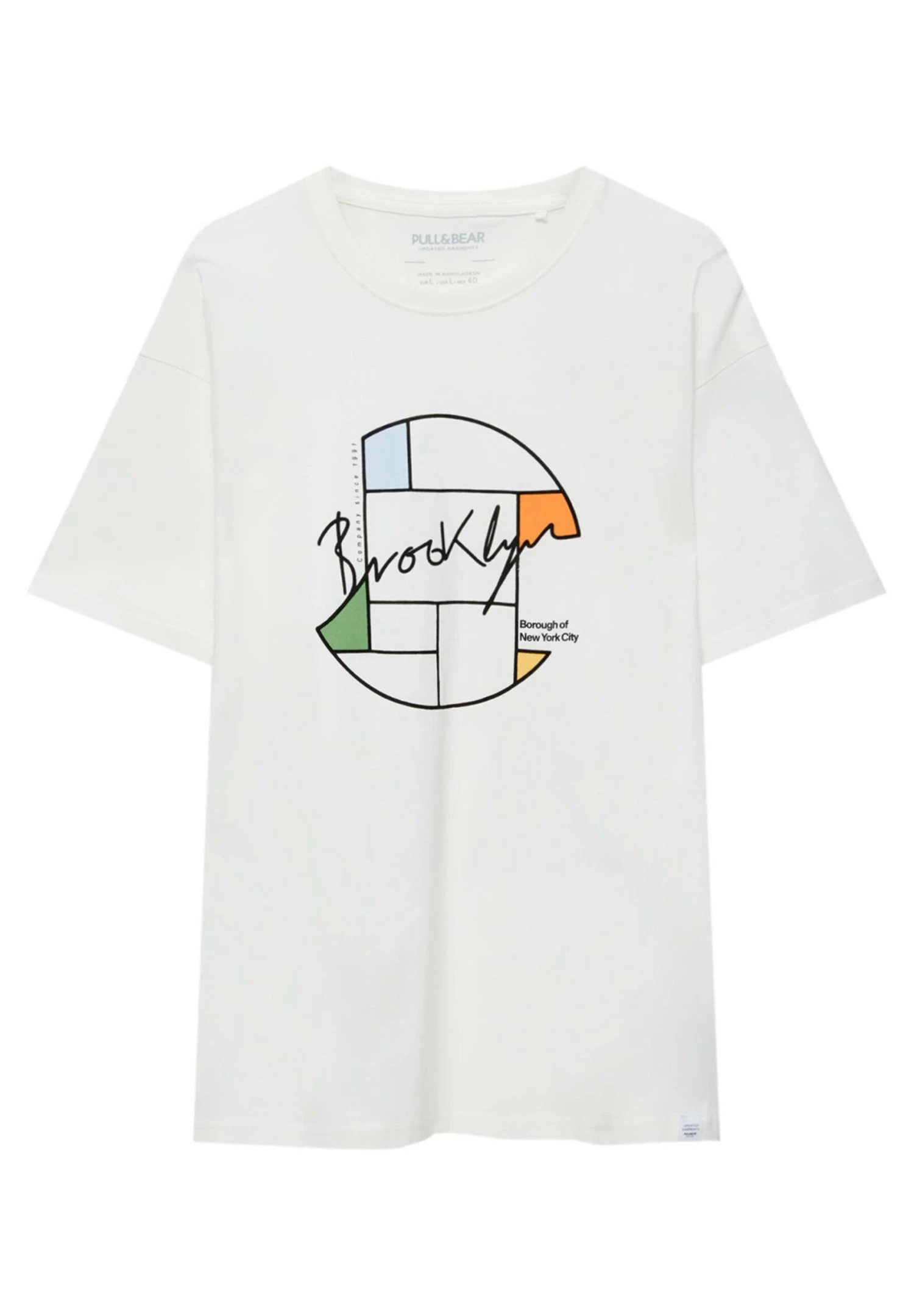 PULL & BEAR BrooklynT-Shirt Con StampaWhite Uomo T-shirt E Polo PUC22O1MK-A11 5 PULL & BEAR BrooklynT-Shirt Con StampaWhite Uomo T-shirt E Polo PUC22O1MK-A11 - immagine 5