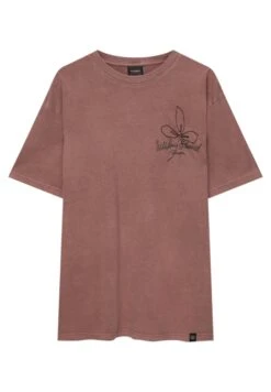 PULL & BEAR Short Sleeve With Floral And Slogan Print T-Shirt Con StampaPink Uomo T-shirt E Polo PUC22O1O6-J11 -Pull & Bear 729aaecb53fb402b873bea32352094d5