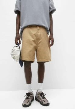 PULL & BEAR Basic Colourful BermudaShortsOchre Uomo Bermuda PUC22F0CY-O11