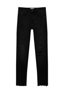 PULL & BEAR Ripped Jeans A SigarettaBlack Denim Uomo Jeans PUC22G0PH-Q11 -Pull & Bear 732a1684e9f94592a575284154f8966f
