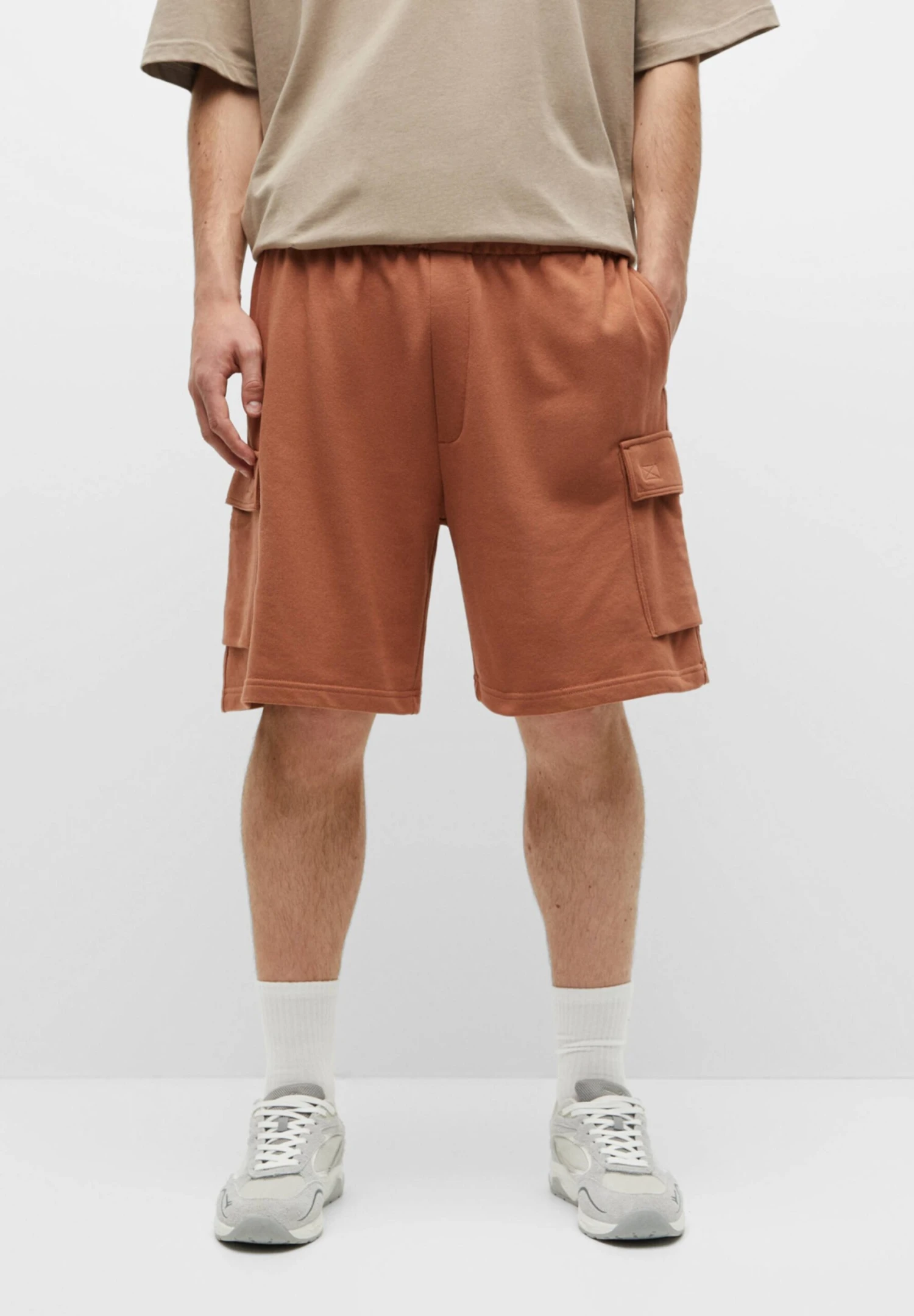 PULL & BEAR Bermuda Straight - Shorts - Orange 1 PULL & BEAR Bermuda Straight - Shorts - Orange