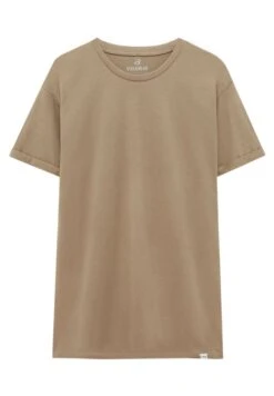 PULL & BEAR Muscle Fit T-Shirt BasicBeige Uomo T-shirt E Polo PUC22O1BQ-A11 -Pull & Bear 740daa8bd6db4daeb4ca15c1b921a707