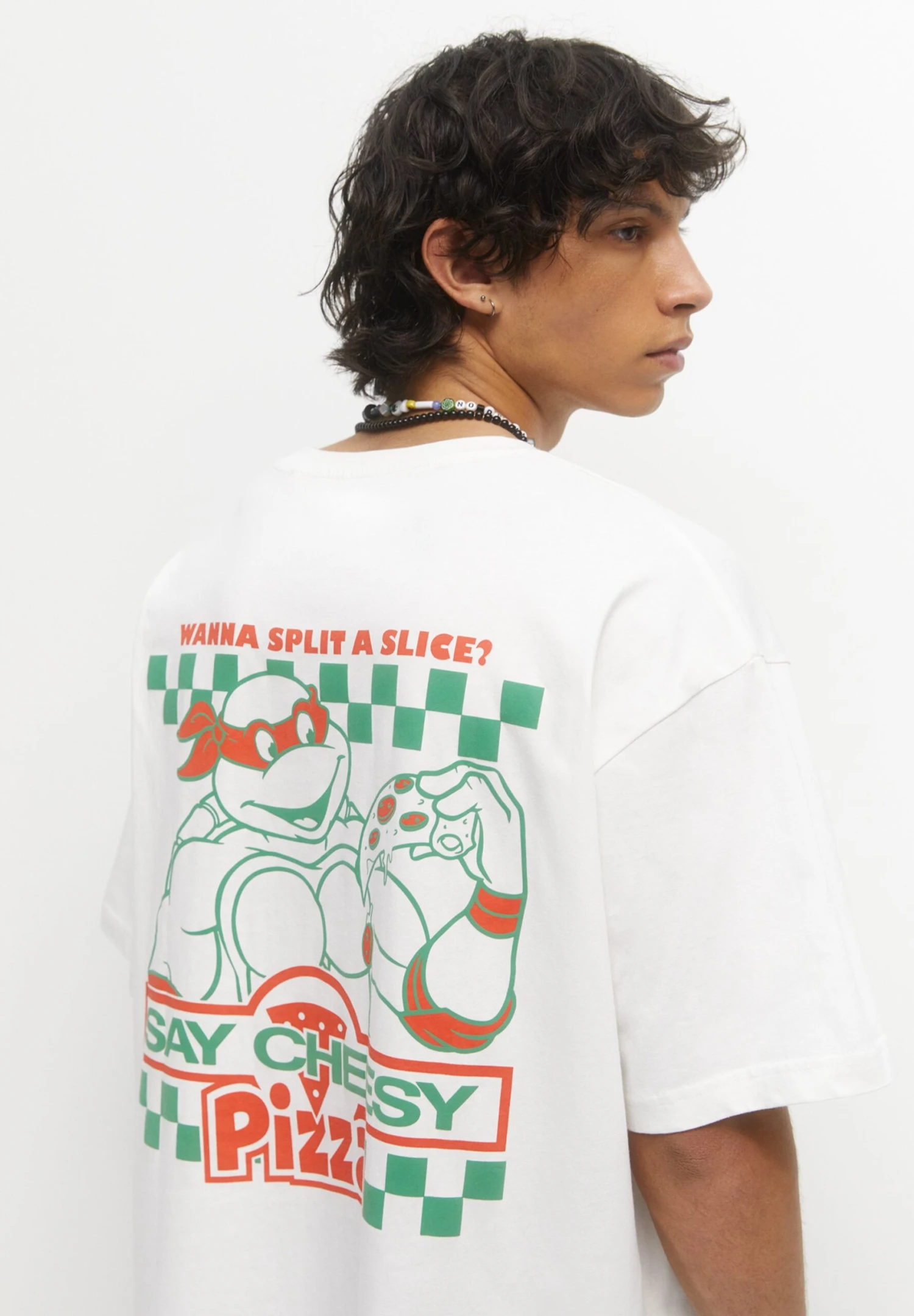 PULL & BEAR Ninja TurtlesShort SleeveT-Shirt Con StampaWhite Uomo T-shirt E Polo PUC22O1PZ-A11 5 PULL & BEAR Ninja TurtlesShort SleeveT-Shirt Con StampaWhite Uomo T-shirt E Polo PUC22O1PZ-A11 - immagine 5