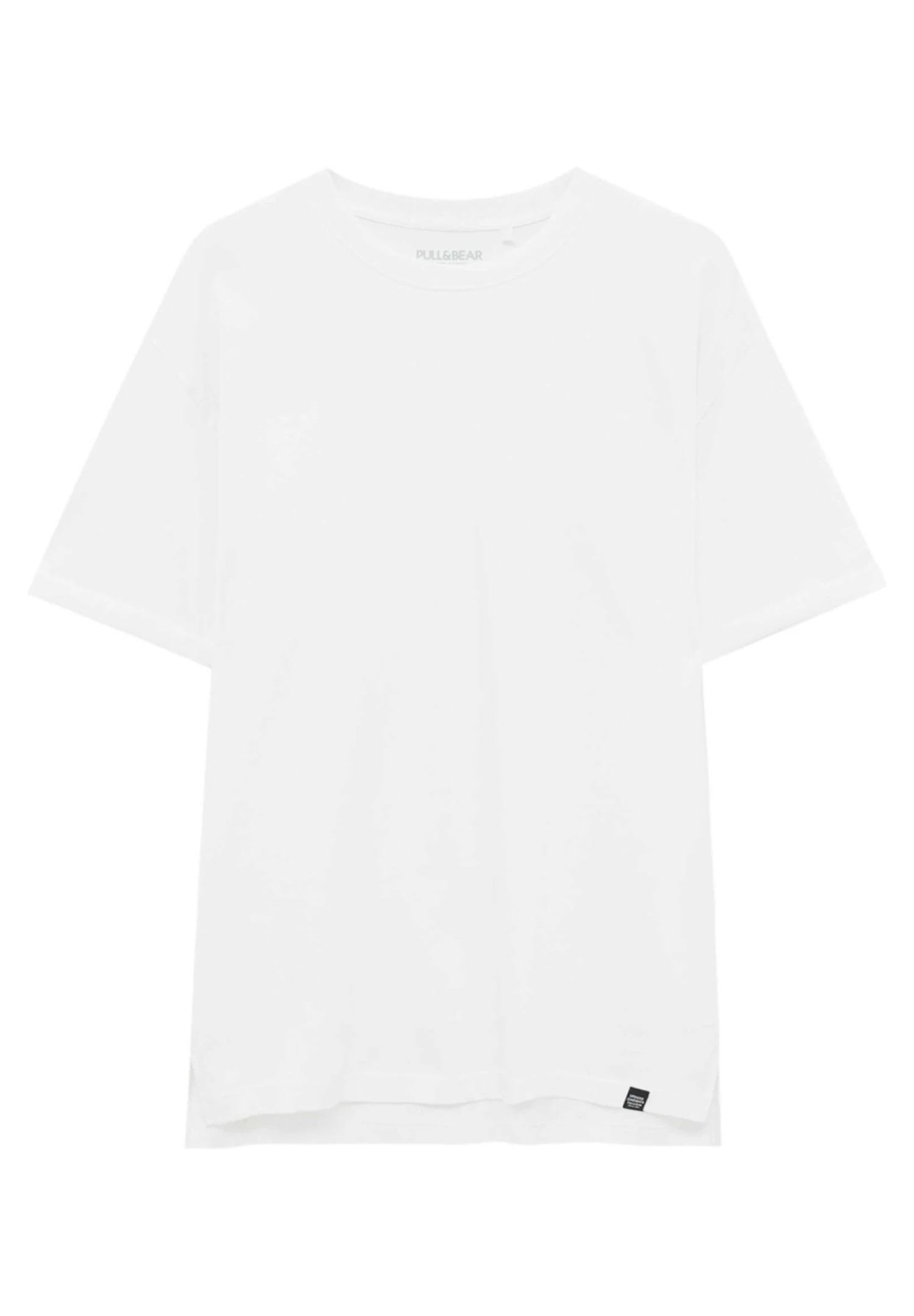 PULL & BEAR Long FitT-Shirt BasicWhite Uomo T-shirt E Polo PUC22O17O-A11 4 PULL & BEAR Long FitT-Shirt BasicWhite Uomo T-shirt E Polo PUC22O17O-A11 - immagine 4