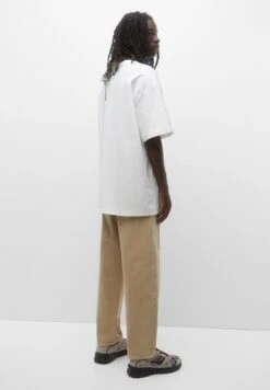 PULL & BEAR Striped PanelT-Shirt Con StampaDark Blue Uomo T-shirt E Polo PUC22O1LB-K11 -Pull & Bear 75e3d748f7174bfdabb211fac9275aa3