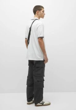 PULL & BEAR With Contrast Collar - Polo - White -Pull & Bear 76a84371686c43948c351c19c4069c3c