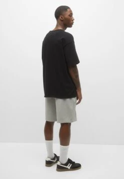 PULL & BEAR Bermuda Jogging - Shorts - Grey -Pull & Bear 78ddf64b82b34608825e251405d77c78