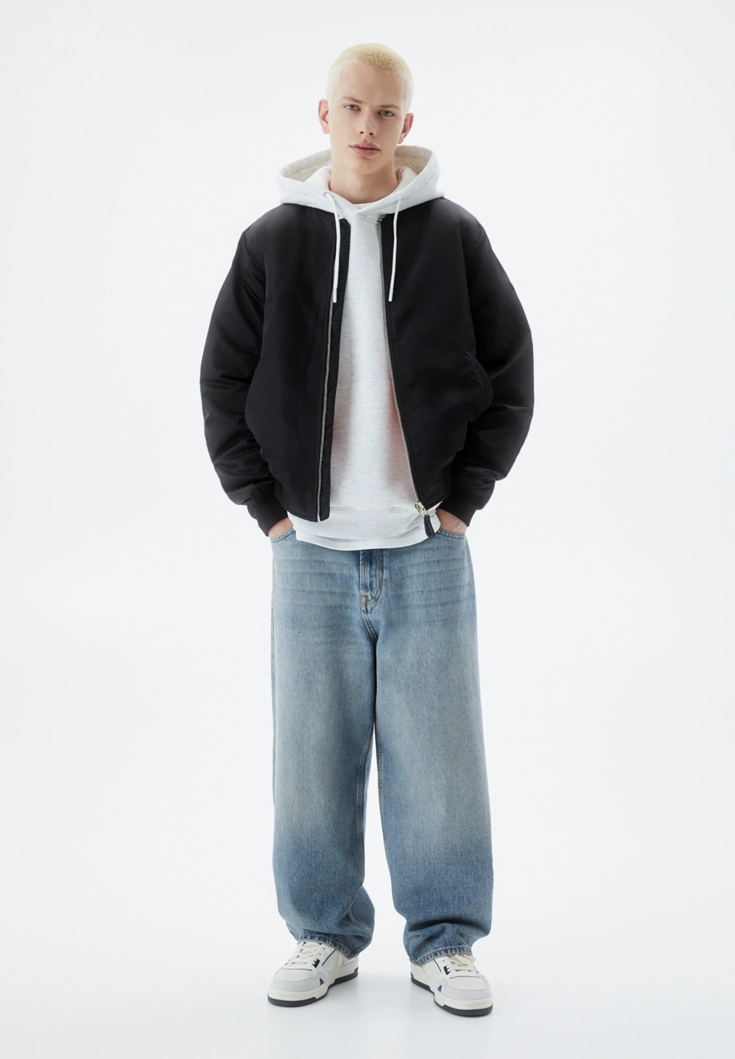 PULL & BEAR Basic PaddedGiubbotto BomberBlack Uomo Giacche PUC22T0SR-Q11 2 PULL & BEAR Basic PaddedGiubbotto BomberBlack Uomo Giacche PUC22T0SR-Q11 - immagine 2